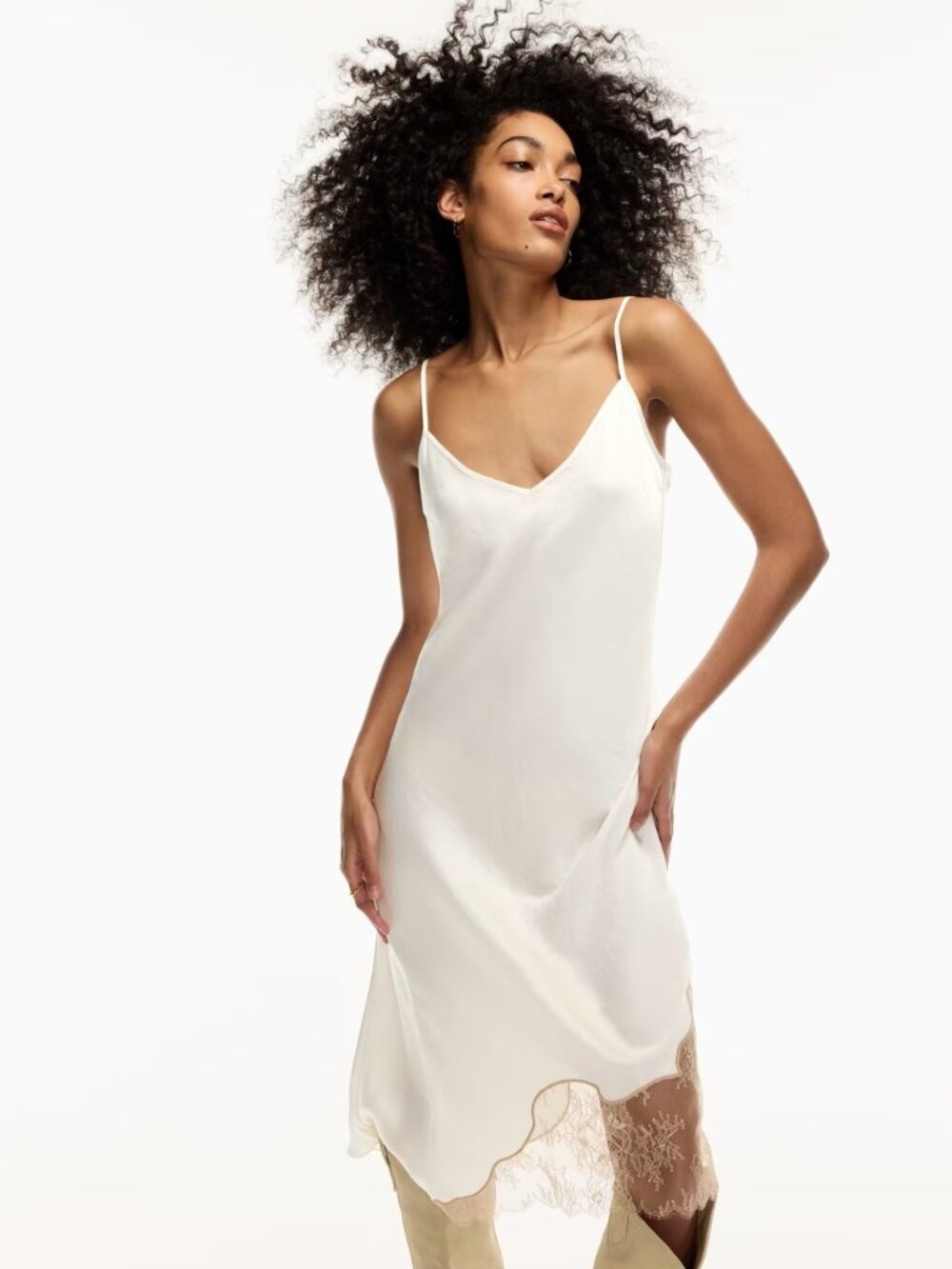 Aritzia Wilfred Sonnet Satin Dress